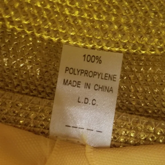 Elegant Gorgeous Gold tone Metallic bead Wedding Church Festival party Straw hat
